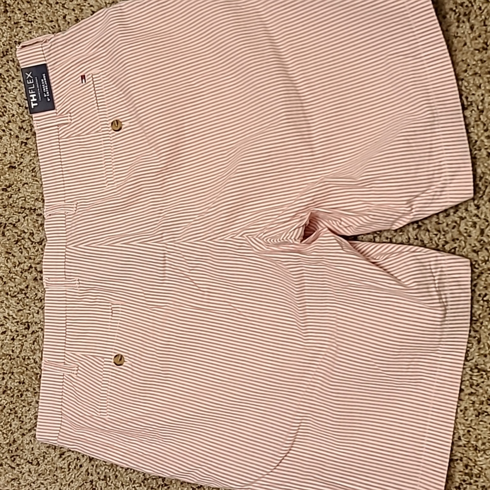 Tommy Hilfiger pink striped shorts